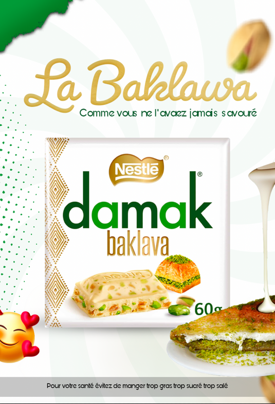 Damak Baklava Baklawa chocolat bakelawa pistache turc Turquie ramadan
