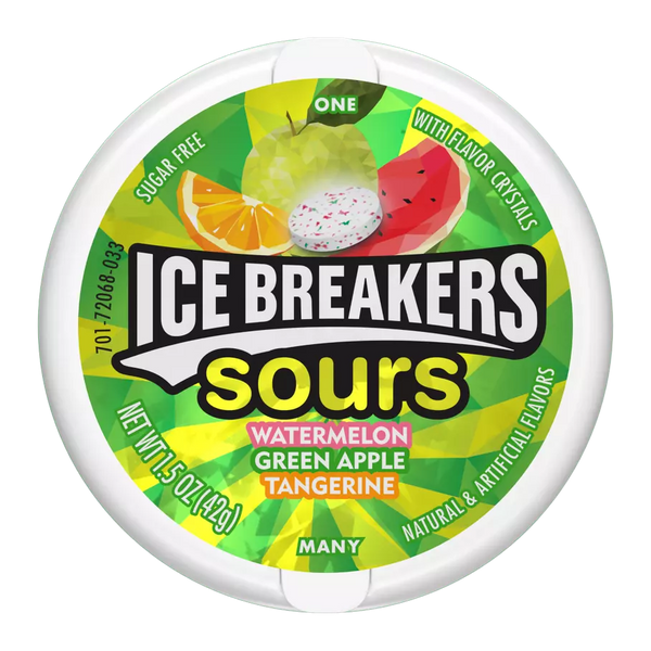 Ice Breakers Sours watermelon green apple 8x42g