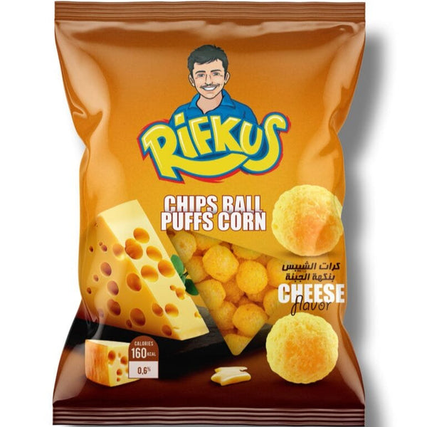 Rifkus Chips Ball Puffs Corn Cheese 20x55g