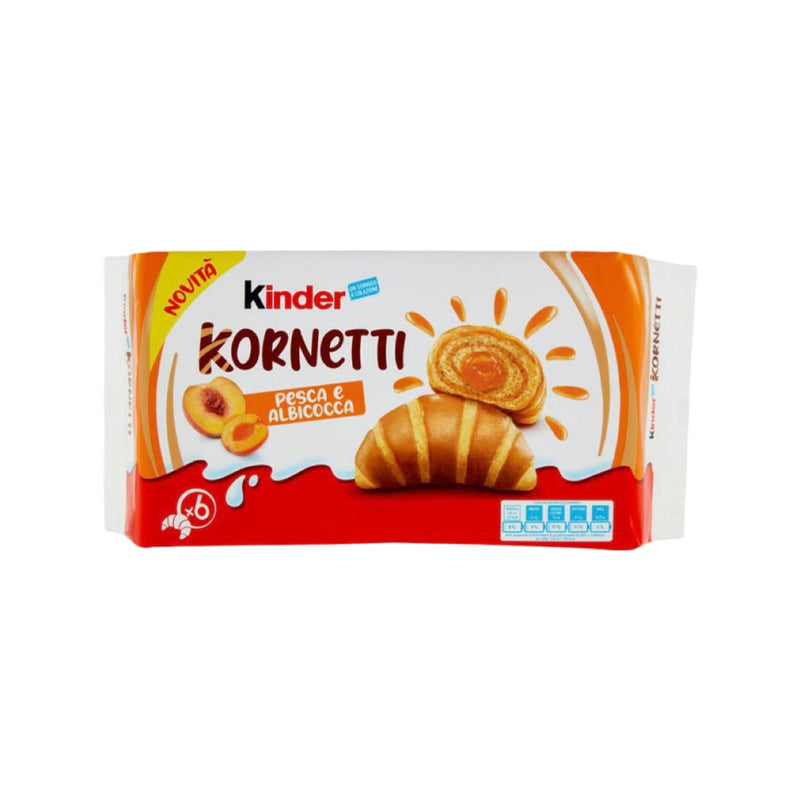 Kinder Kornetti Peach Apricot 12x252g - Kinder Pêche Abricot