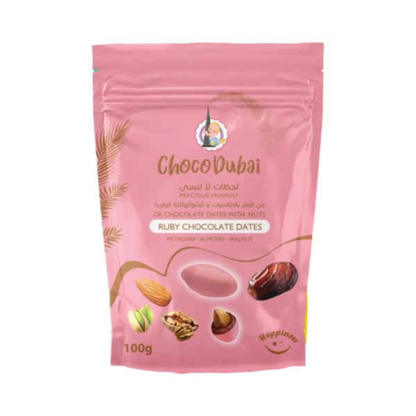 Choco Dubai Ruby Chocolate Dates 15x100g