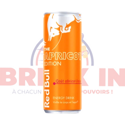 Red Bull Abricot fraise 250ml.

Red Bull Apricot Édition est Redbull au gout de l'abricot et de la fraise il est initialement sorti en été et devant le succès de cette Summer Edition red bull a décidé de l’installer dans la gamme permanente passant ainsi de Summer Edition à Apricot Edition.

C’est ainsi qu’est né ce savoureux Red-bull abricot-fraise.