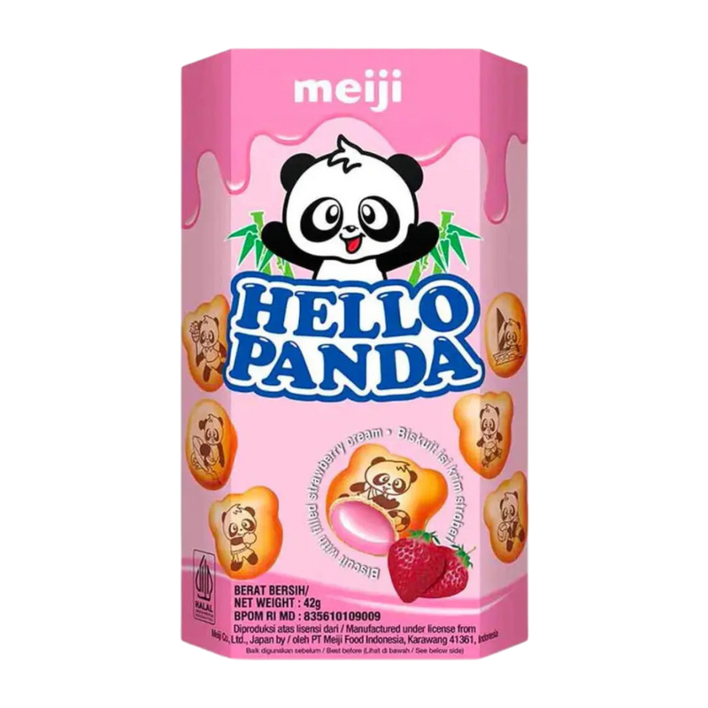 Hello Panda Strawberry 10x42g - Hello Panda Fraise