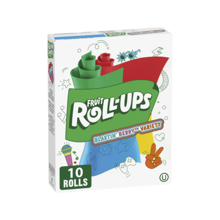 Fruit Roll-Ups Blastin Berry 10 x 141g - Roll-Ups aux Fruits Blastin Saveur Baie