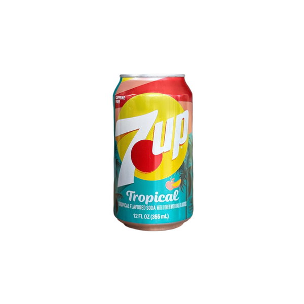 7up Tropical Flavored Soda 12x355ml - 7up Soda Saveur Tropicale