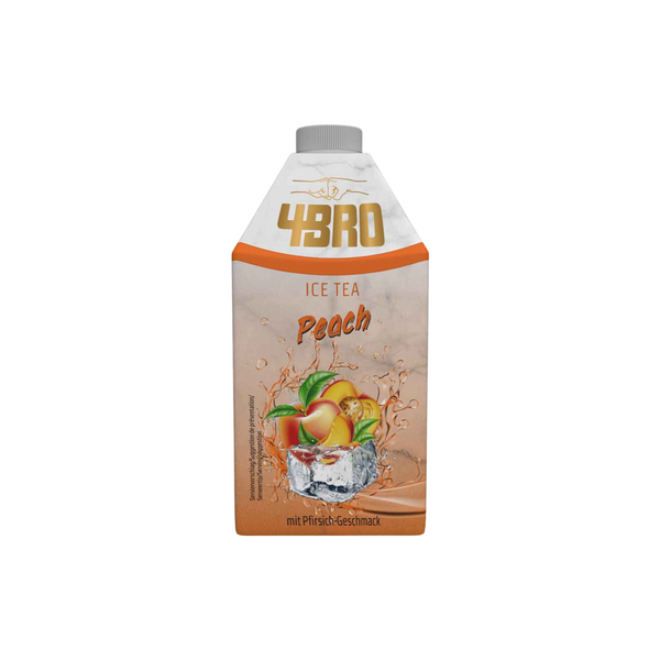 4BRO Ice Tea Peach 8x500ml - Thé Glacé Saveur Pêche