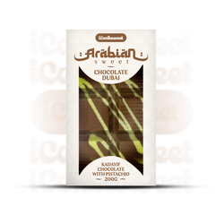 iConiksweet – Tablette de Chocolat Dubai - Kayadif Chocolat & Pistache – 1x200g