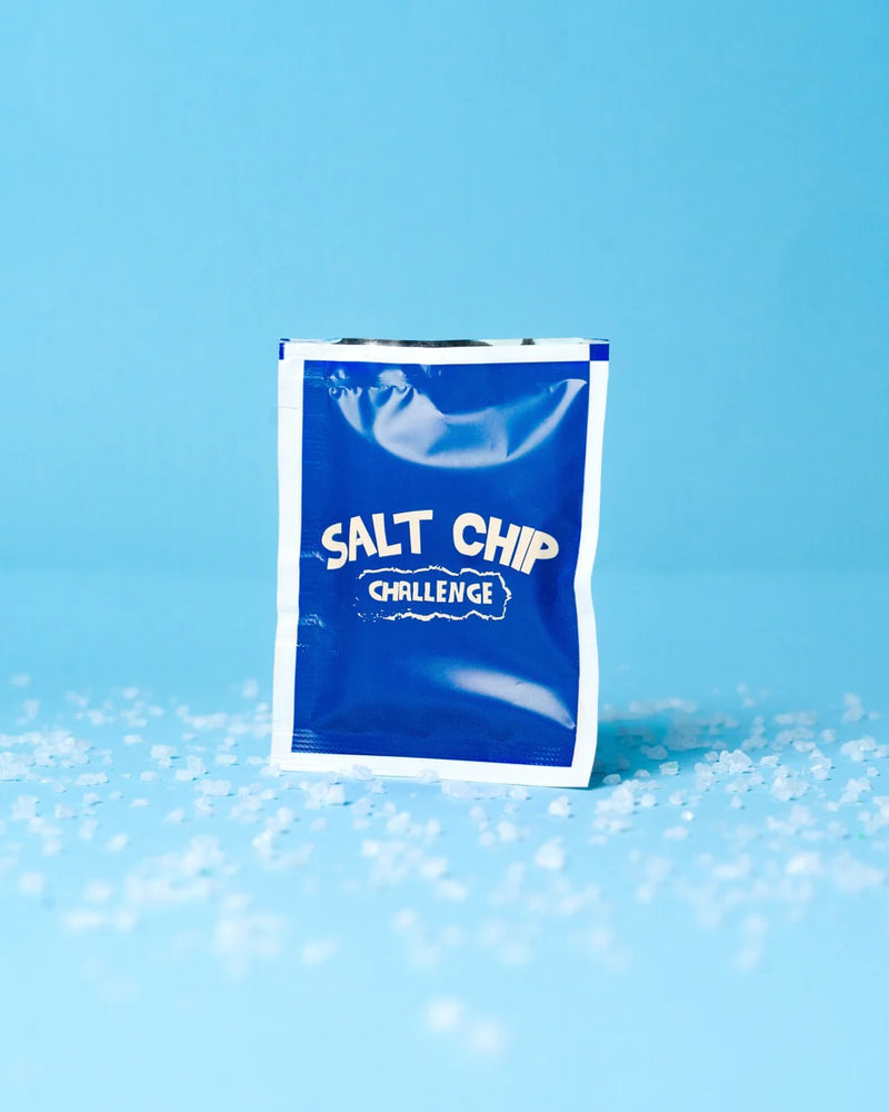 Salt Chip Challenge - La chips la plus salée au monde. Hot chip chips sallé sel chips chips challenge chalenge chips chip bleu Salt chip tiktok