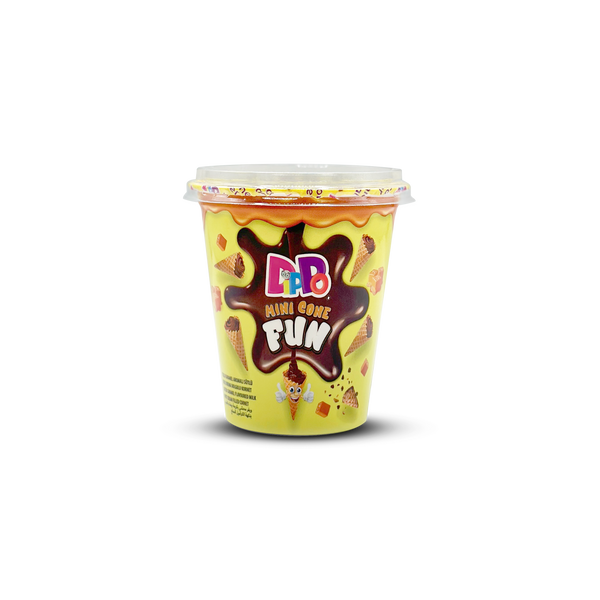 DiPPo Mini Cone Fun Cup - Caramel 1x70g