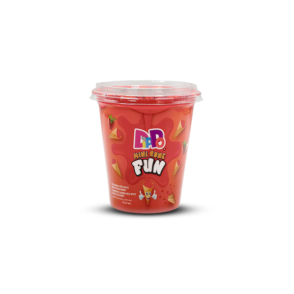 DiPPo Mini Cone Fun Cup - Fraise 1x70g
