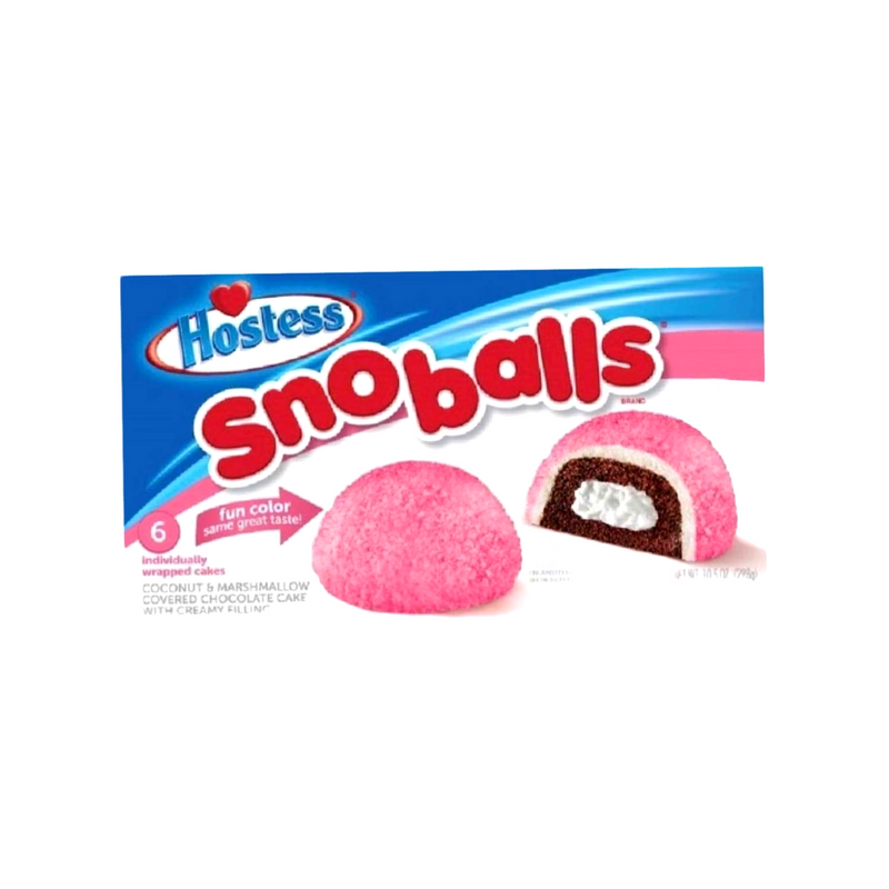 Hostess Snoballs Coconut Marshmallow 6x6x298g - Hostess Snoballs Saveur Coco et Guimauve