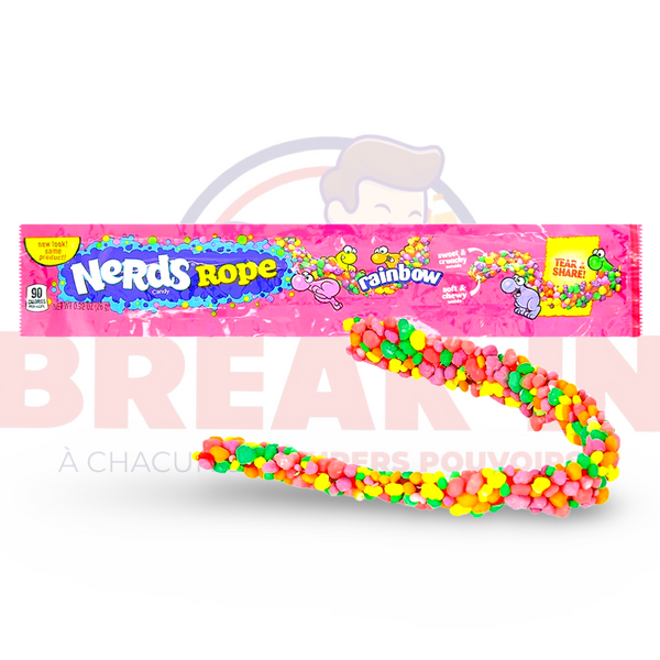 Wonka Nerds Candy Rope Rainbow - Nerds Multi-goûts