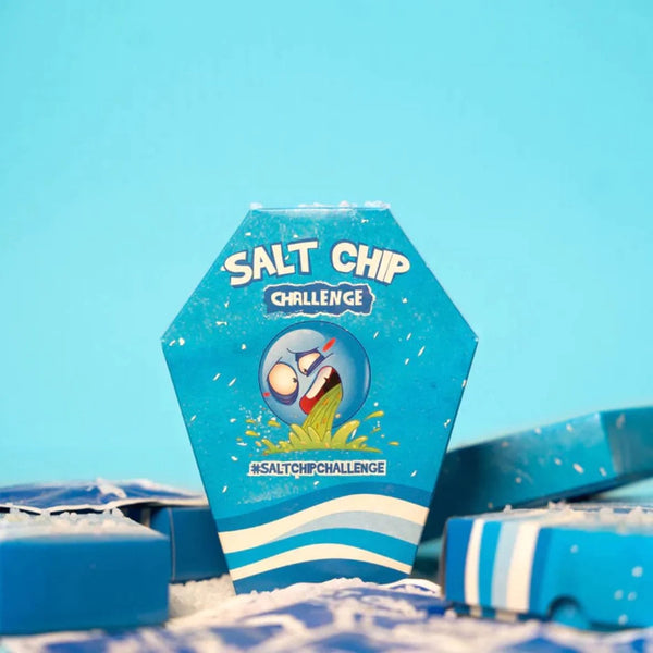 Salt Chip Challenge - La chips la plus salée au monde. Hot chip chips sallé sel chips chips challenge chalenge chips chip bleu Salt chip 
