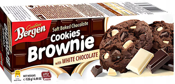 Bergen cookies BROWNIE & chocolat blanc