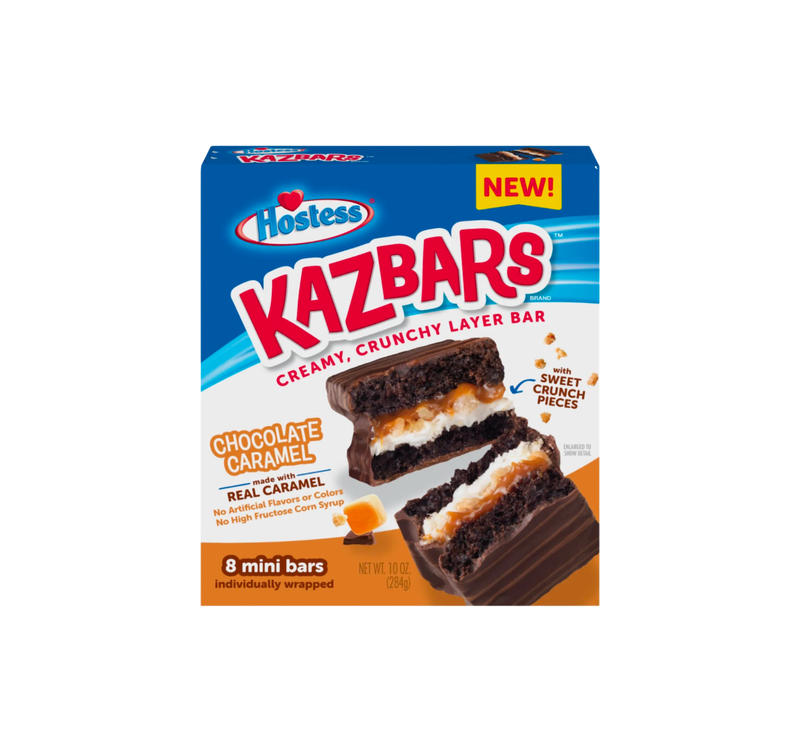 Hostess Triple Chocolate Caramel Kazbars 6x284g