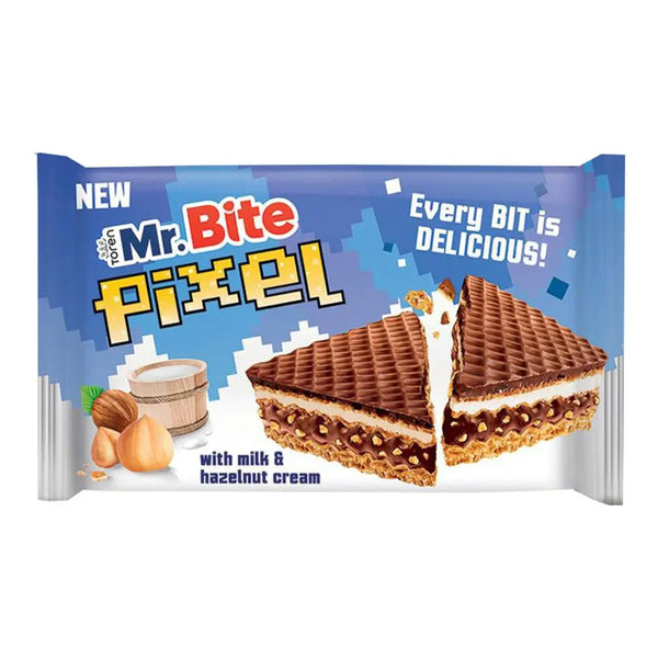 Mr. Bite pixel with milk & hazelnut cream 24x10x28g