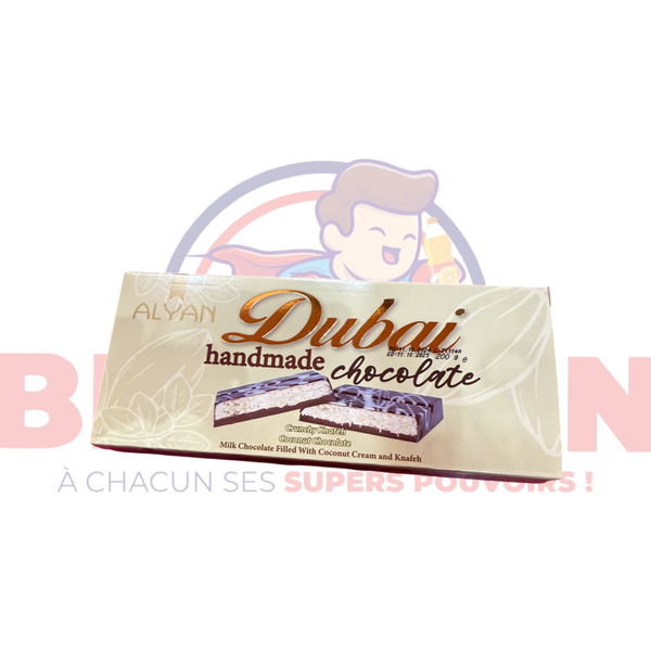 Alyan Dubai Handmade Chocolate  - Chocolat à la Knafeh et Garniture de Pistache 100g