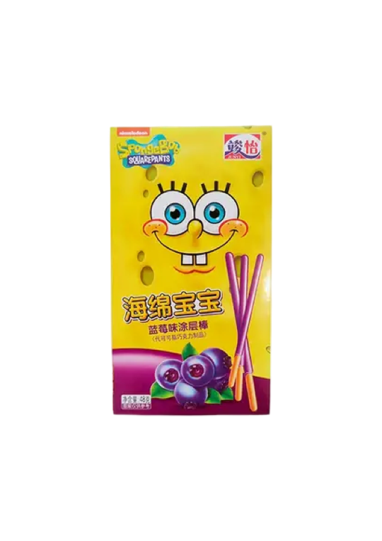 JUNYI Spongebob Bar Blueberry x36 - JUNYI Spongebob Bar Myrtille