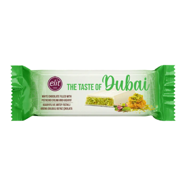Elit The Taste of Dubai - White Chocolate Filled Pistachio Cream with Kadayif 1x90g