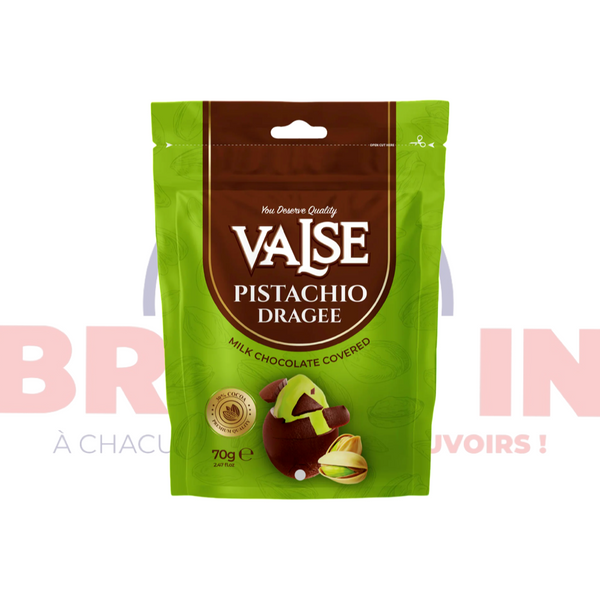 Valse Pistachio Dragee Milk Chocolate Covered