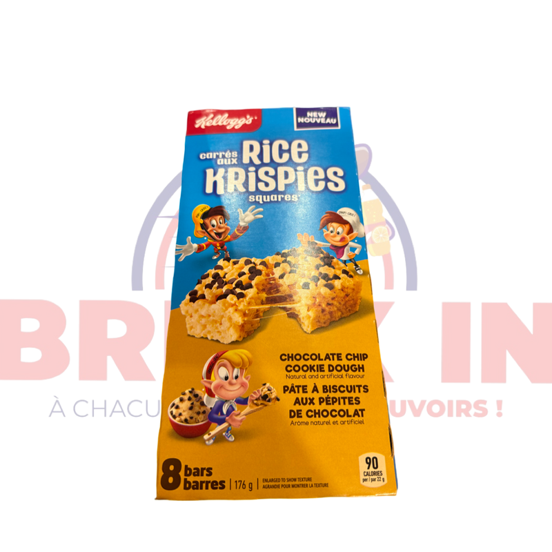 Barres Kellogg’s Carrés Aux Rice Krispies Chocolate Chip Cookie Dough