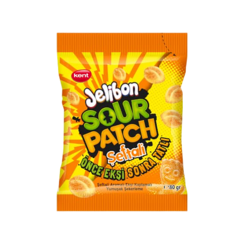 Jelibon Sour Patch Seftali 24x80g - saveur Pêche
