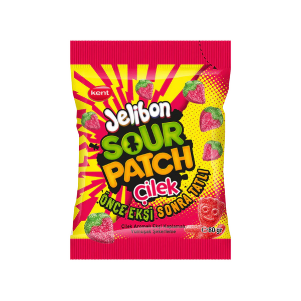 Jelibon Sour Patch Çilek 24x80g - Saveur Fraise