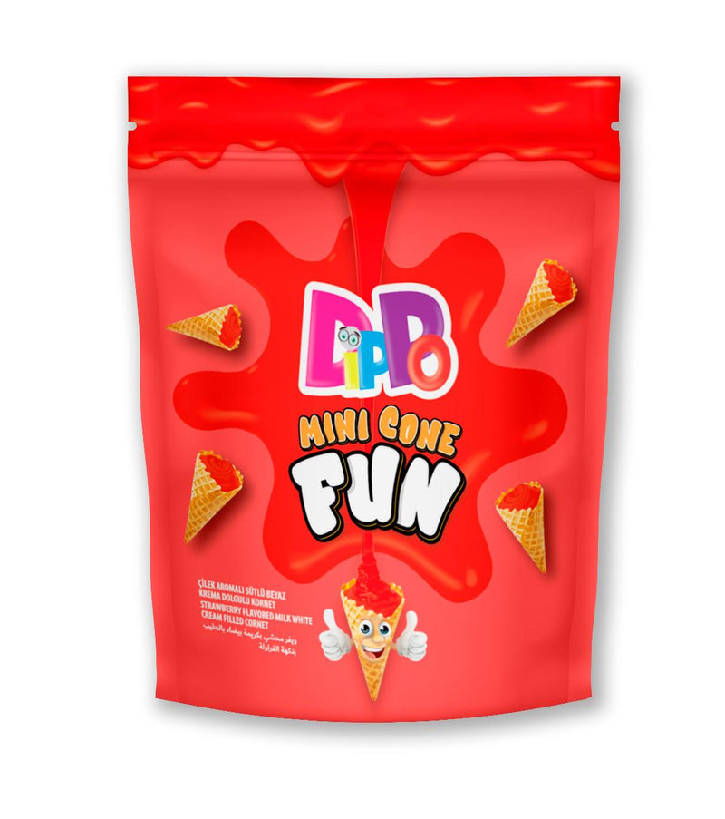 Dippo Mini Cornet Fraise 1x70g