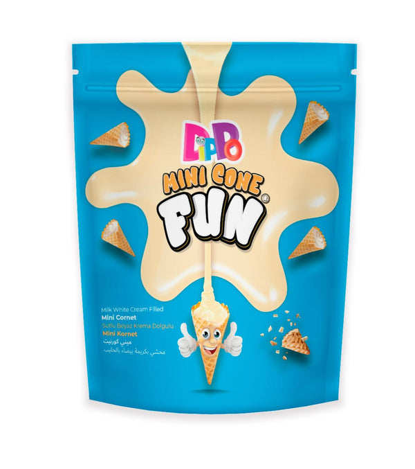 Dippo Mini Cornet chocolat blanc 1x70g