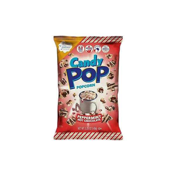 Candy Pop Peppermint Hot Chocolate Pop Corn 12x149g