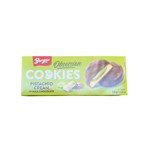 Cookies Pistachio Cream and Milk Chocolate 18x128g