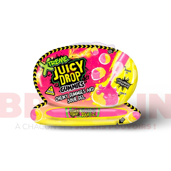 Juicy Drop Gummies -Chewy Gummies And Sour Gel -Strawberry Lemonade