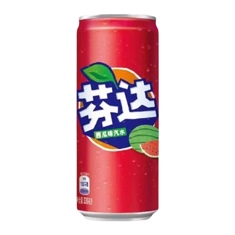 Fanta Watermelon China 24x33cl - Fanta Pastèque Chine