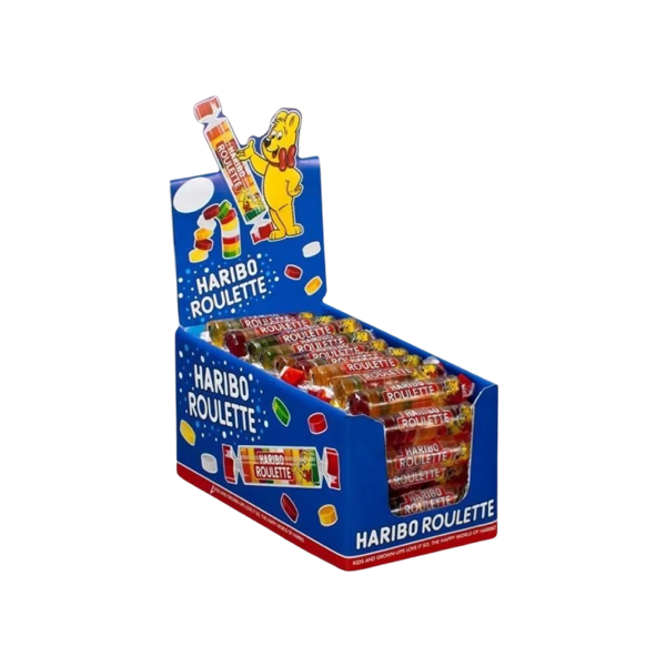 Haribo Roulette Fruits 50x24g - Haribo Bonbons gélifiés aux saveurs Fruitées