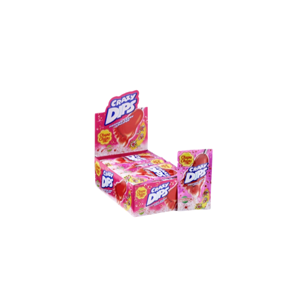 Chupa Chups Crazy Dips Strawberry 24x14g - Chupa Chups Crazy Dips Fraise