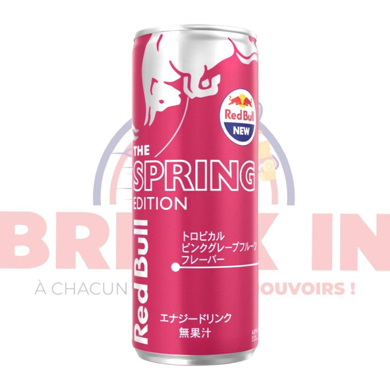 Red Bull Grapefruit Pink Tropical- Spring Edition Japan