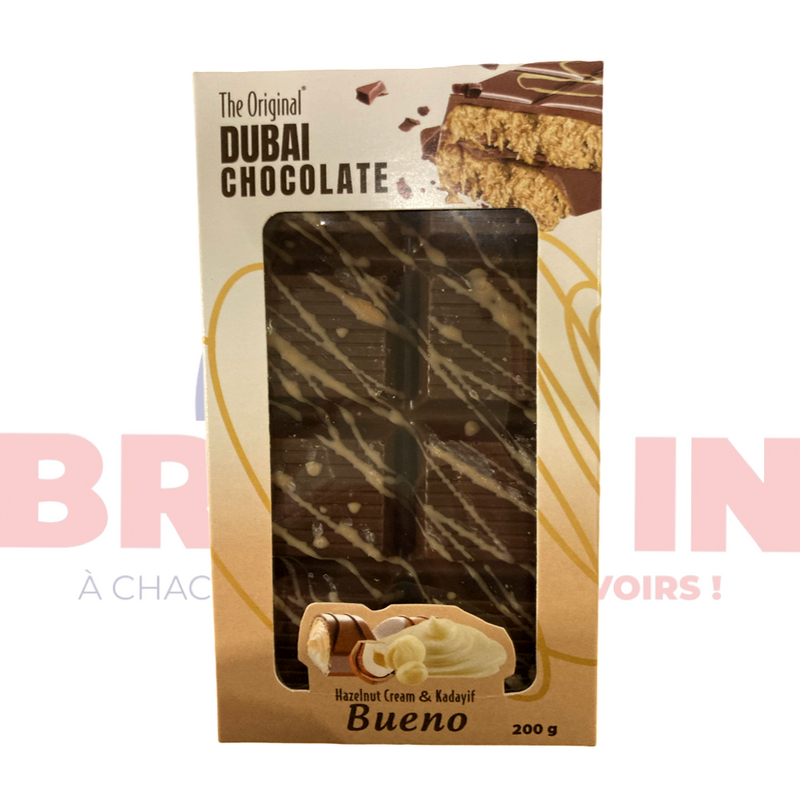 Tablette de chocolat original avec coeur à la crème Bueno 200g