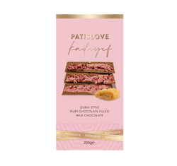 Patislove Dubai Style Ruby Chocolate filled Milk Chocolate 10x200g