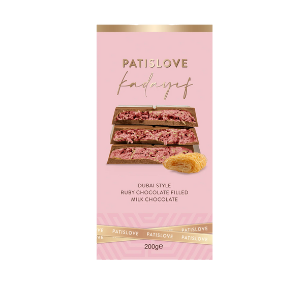 Patislove Dubai Style Ruby Chocolate filled Milk Chocolate 10x200g