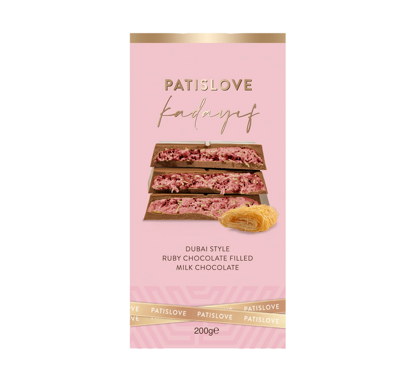 Patislove Dubai Style Ruby Chocolate filled Milk Chocolate 10x200g