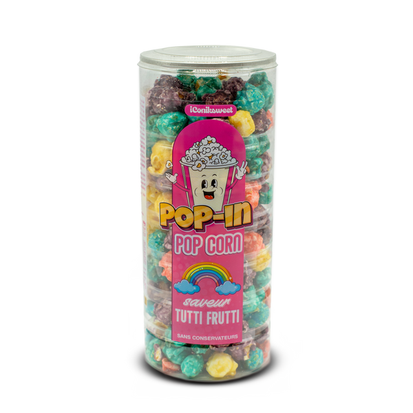 iConiksweet - Pop-In Pop Corn Saveur Tutti Frutti 12x170g