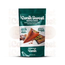 iConiksweet - Waffle Cones - Chocolat au lait & crème de pistache - Dubai Edition 1x120g