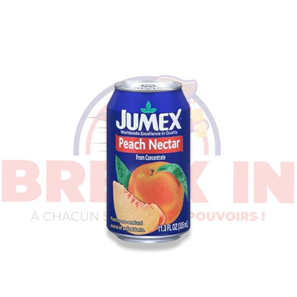 Nectar de pêche Jumex : Découvrez le goût délicieux du nectar de pêche Jumex, fabriqué à partir de pêches succulentes pour une boisson délicieusement fruitée.