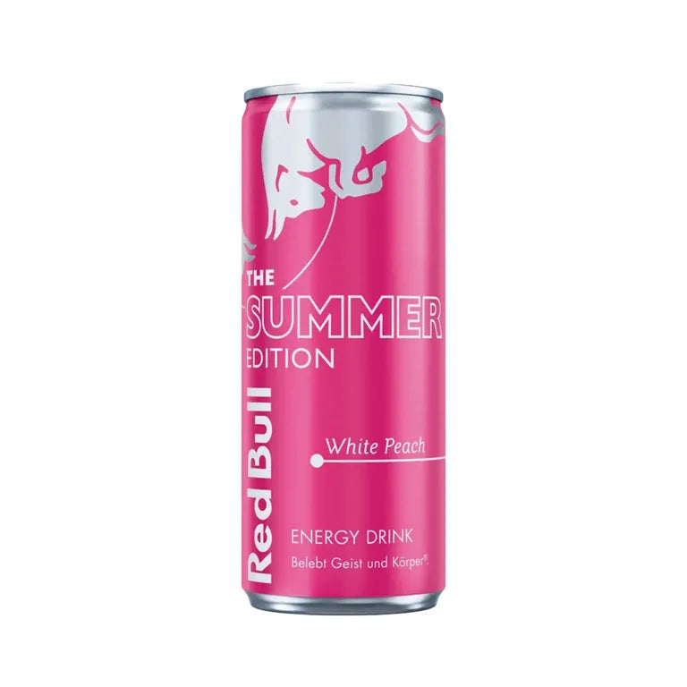 Red Bull White Peach Summer Edition 12x33cl - Red Bull Pêche Blanche